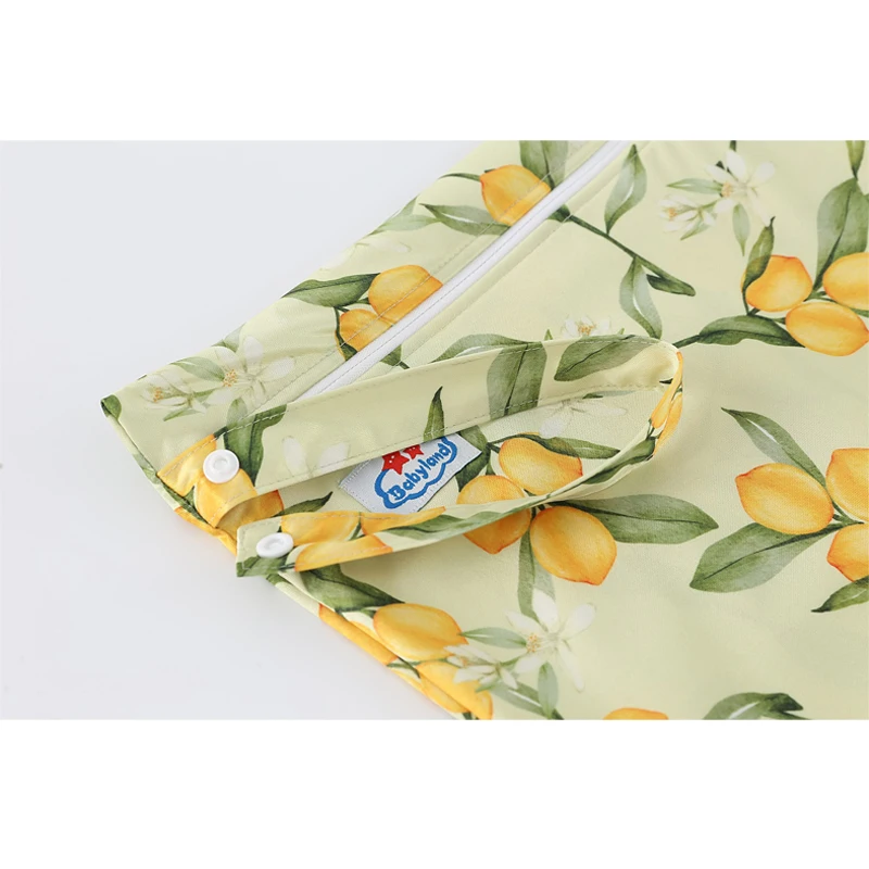 Immagine 5: Borsa per Pannolini con Stampe Carine, 1 Pezzo, Riciclata, con Cerniera, Impermeabile, per Pannolini e Passeggino