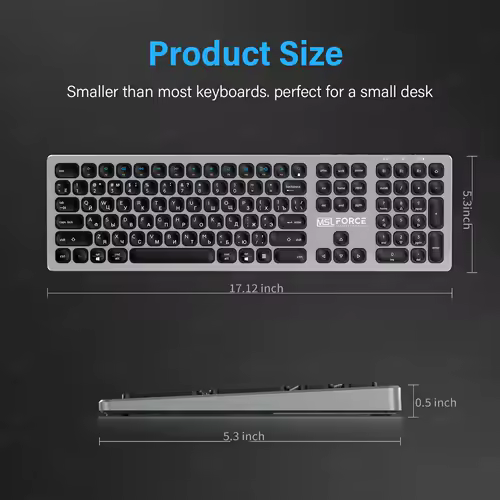 Russian Bluetooth Wireless Keyboard with type c hub 108 key usb keyboard Aluminium Alloy for Windows iOS Android Computer Deskto - Image 6