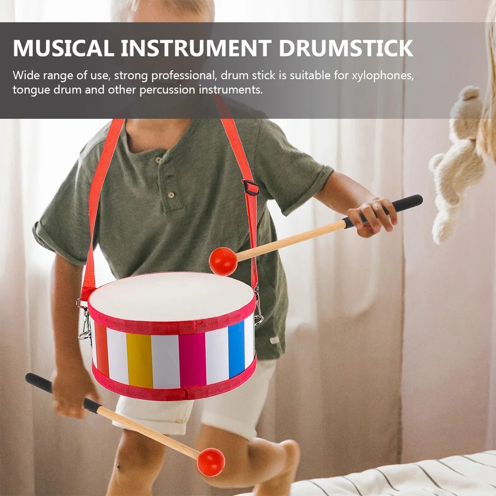 

Ethereal Drumstick Set Mallet Mallets Percussion Sticks Tongue with Holder Small Hand Accessory Rubber
