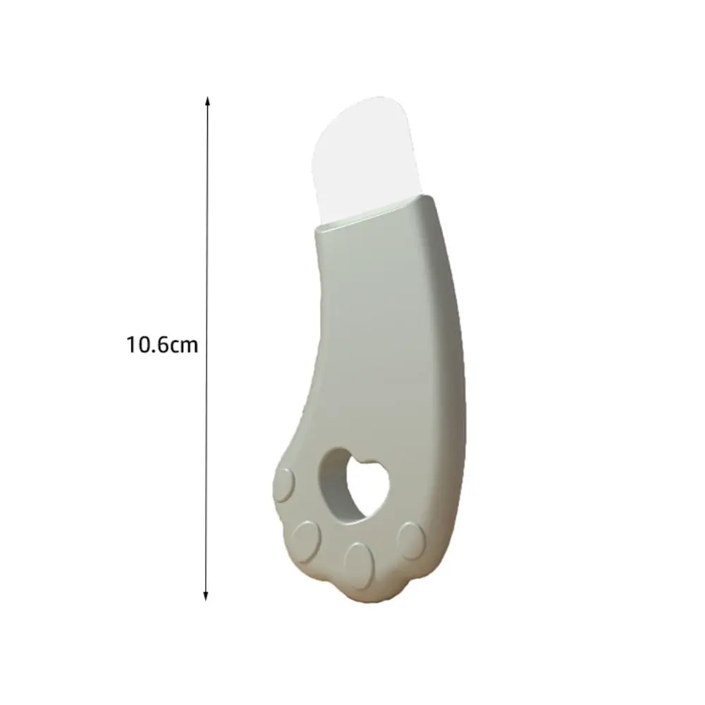Strumento per la rimozione dei punti neri del viso a forma di zampa di gatto Pulizia profonda Rimuovi i punti bianchi Acne Spatola per il viso Dispositivo di rimozione del sebo in silicone portatile