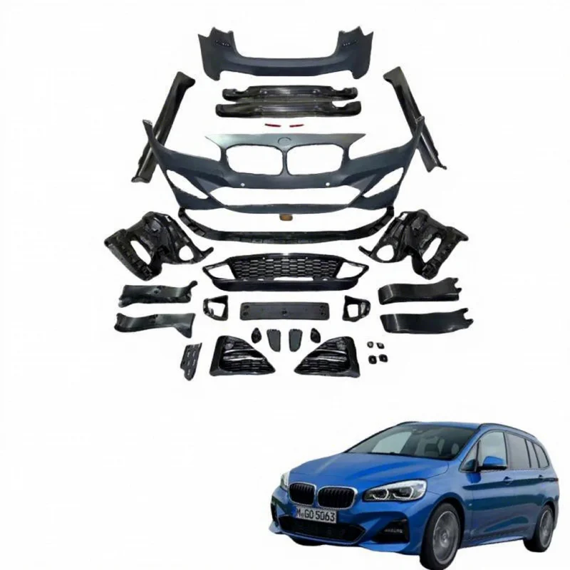 Suitable for BMW 2 Series Touring F45 F46 MT Style Body Kit Front Rear Bumper Side Skirts Exterior Upgrade Parts
