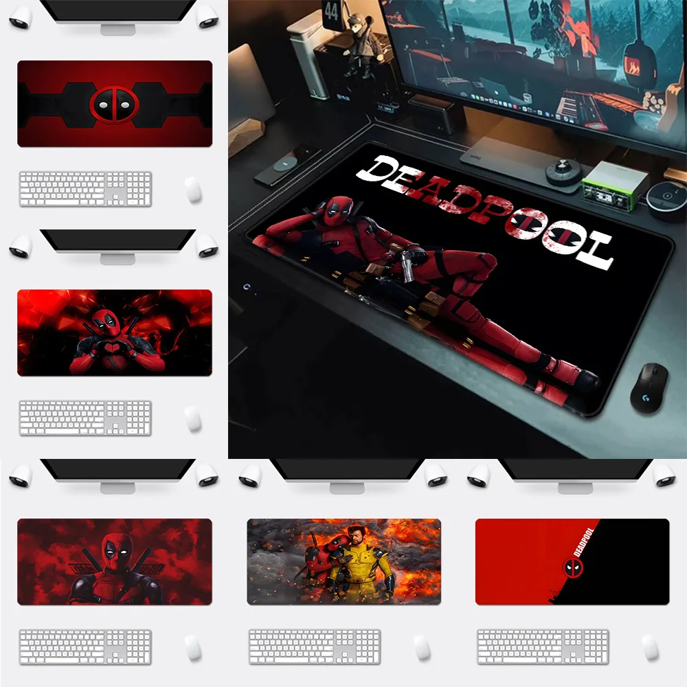 Mousepad HD Printing Computer Gamers Locking Edge Non-slip Mouse Pad Deadpools XXL90x40cm Keyboard PC Desk Pad