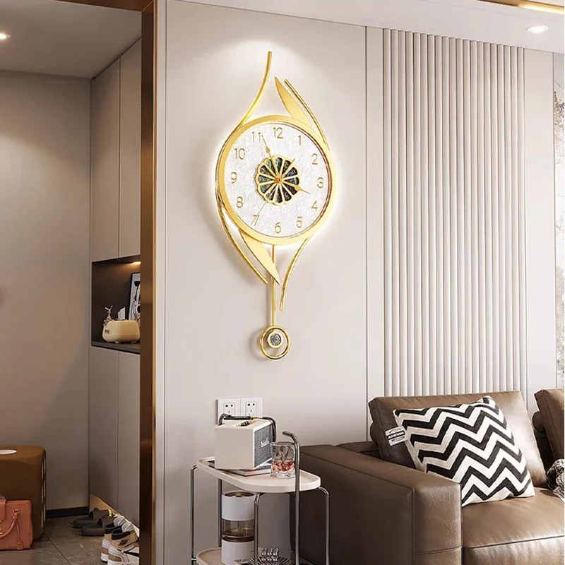 Art Mural Wall Clocks Led Modern Interior Luxury Restaurant Minimalist Wall Watch Large Nordic Fashion Horloge Room Home Decor