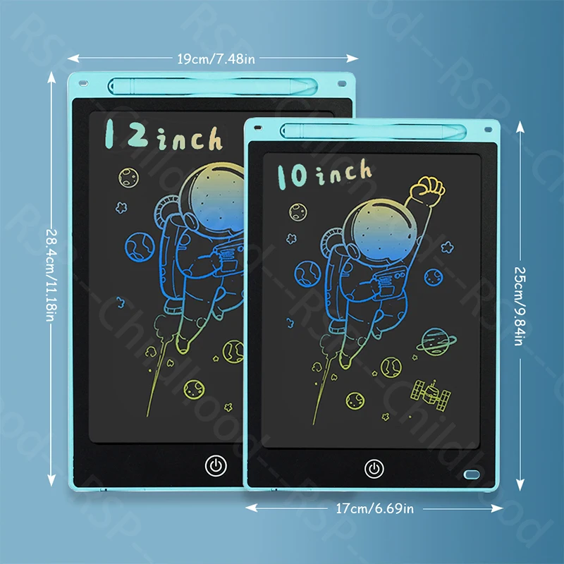 Tavoletta grafica per scrittura LCD da 12/10 pollici utilizzata per scrivere/pittura/apprendimento/giocattoli elettronici educativi regalo per bambini