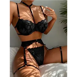 2022 Hot Erotic Sexy Lingerie For Women  body Underwear Set  Costume Bra Thongs Garter Belt Porn Suit Lace Lingerie Sets