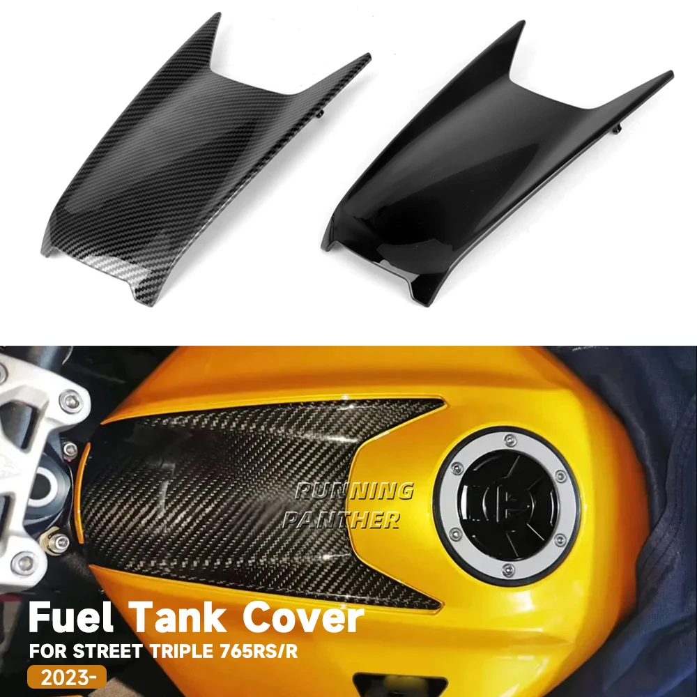 Motorcycle Accessories Carbon Fiber Gas Fuel Tank Panels Cover Air Box Fairing Cowl For Street Triple 765RS /moto2 2023 2024