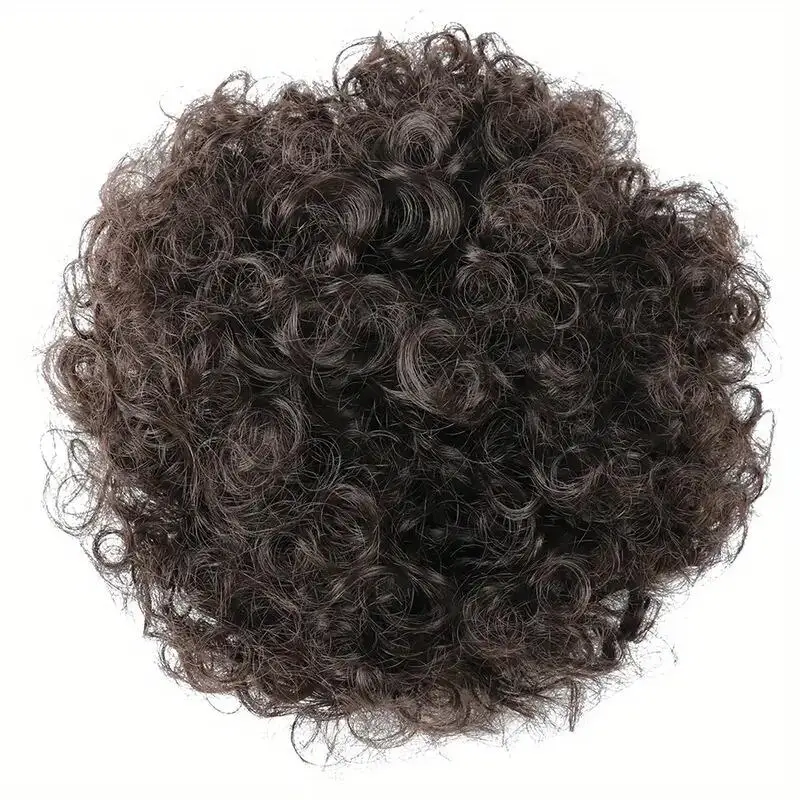 Afro Synthetic Puff Proximity Wstring Ponytail, Short Kinky, Curly Hair Extensions avec Ponytail, High Temperature Fiber