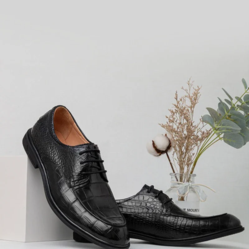 guqishiye business Men shoes  leisure  trend   crocodile  shoes  new   summer  British men formal shoes