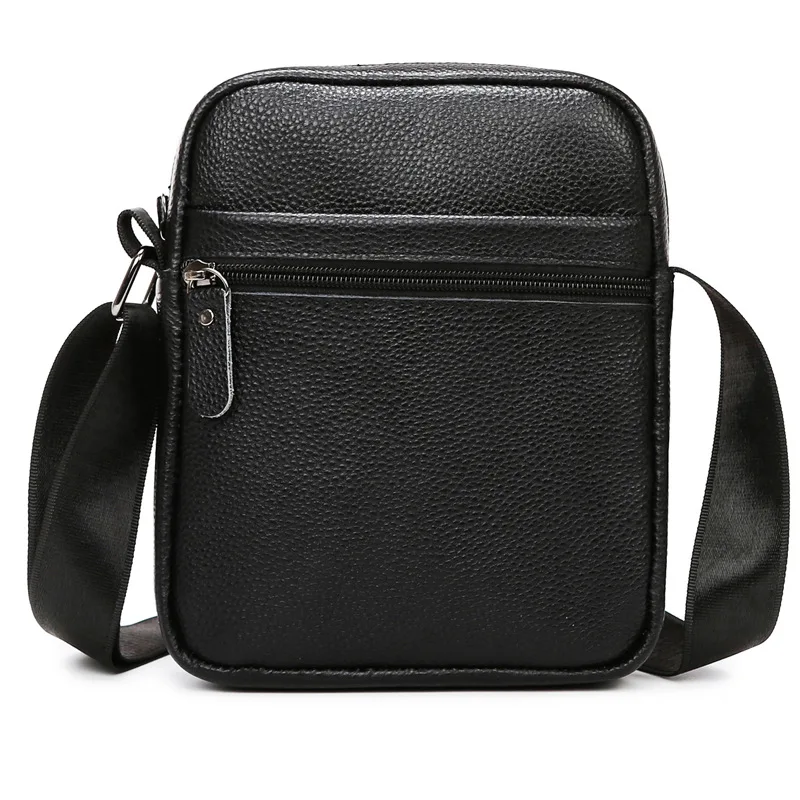 Men's Business Leather Shoulder Bag Trend Large Capacity Crossbody Bag with Top Layer Cowhide Men's Commuting To Work Sling Bag