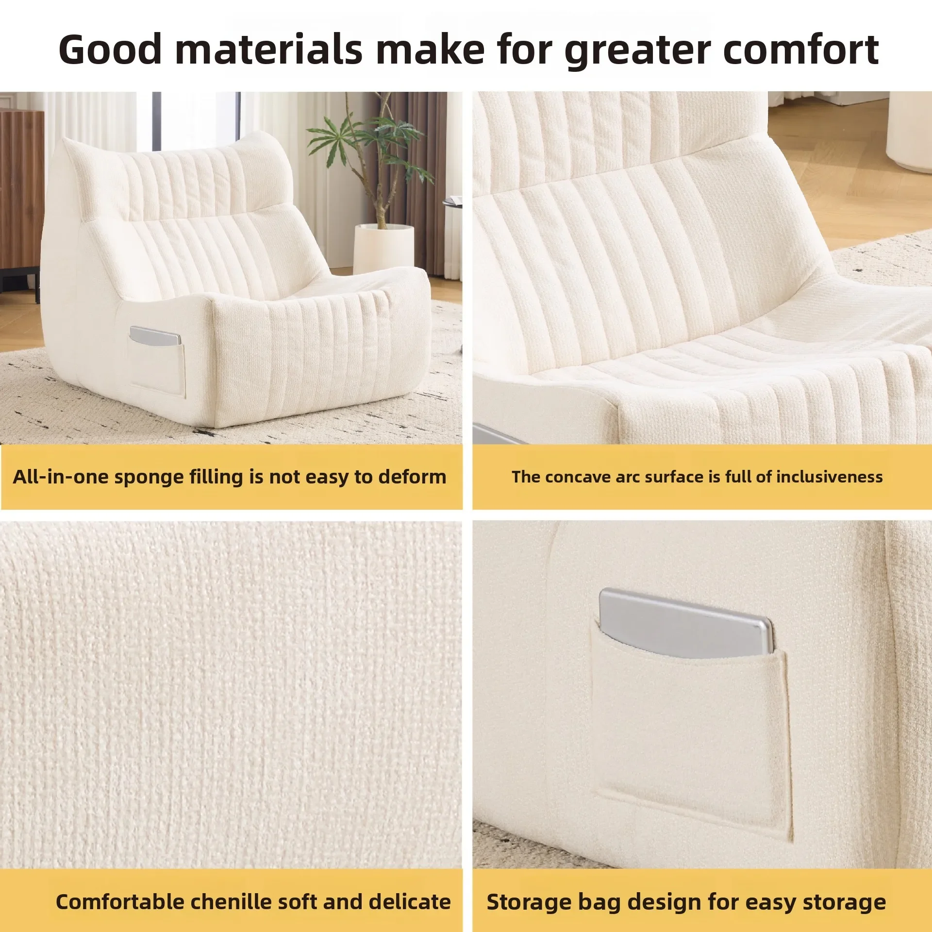 Nordic single sofa chair Internet celebrity tiger stool, living room leisure balcony lazy chair home study bedroom single chair