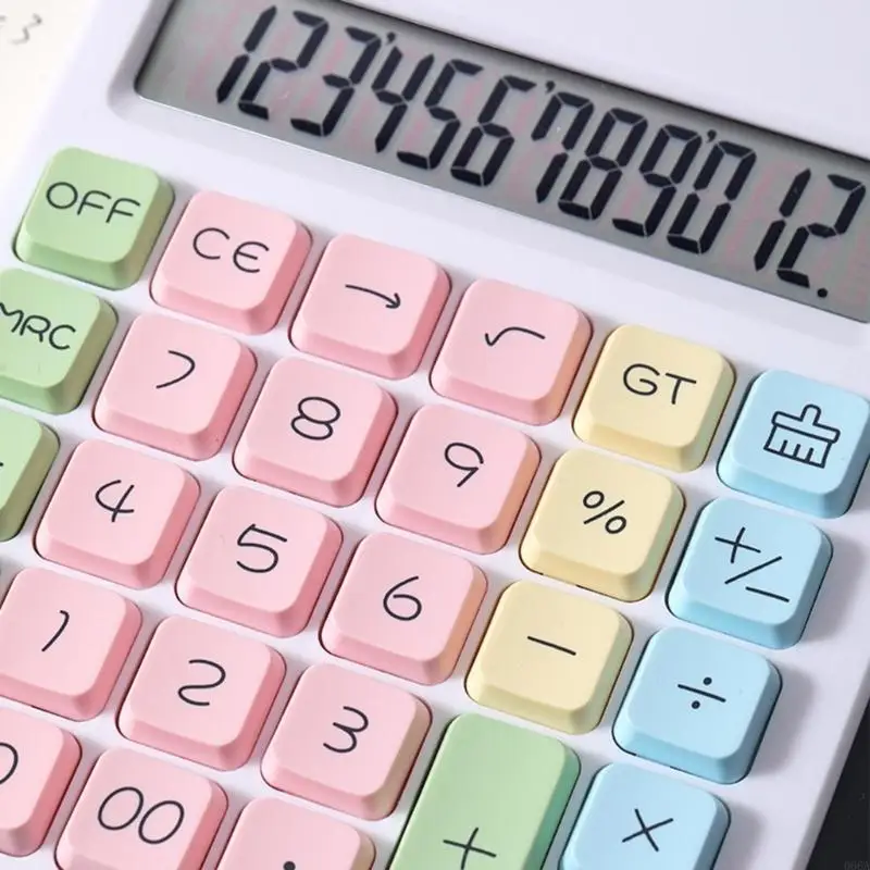 12 رقمًا من الحاسبة الشمسية الشمسية شاشة LCD كبيرة الحاسبة القياسية للوظيفة مع شاشة LCD مزود الطاقة المزدوج