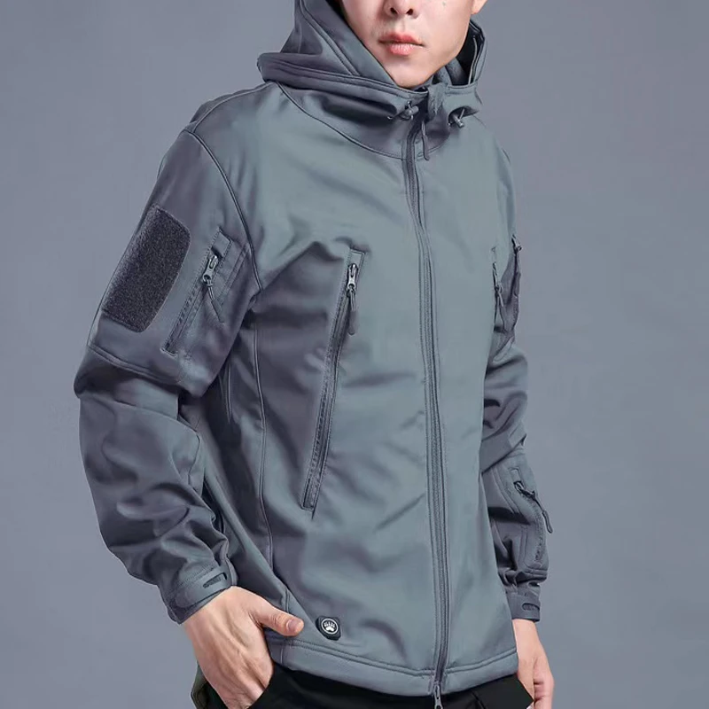 Fleece Autumn Military Men Jackets Waterproof Fishing Hunting Hiking Camping Climbing Winter Tracksuits Coat Thermal Fall S-5XL