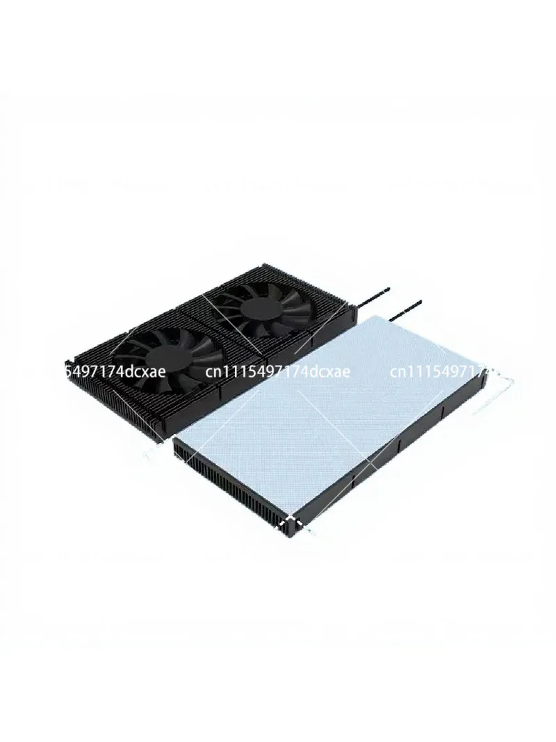 Graphics card backplane radiator RT4090 back heat dissipation, fan video memory cooling radiator