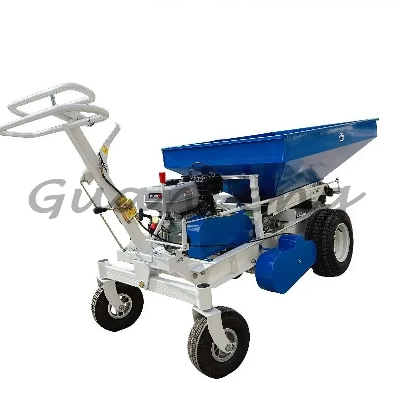 

High quality Ce certified self-propelled compost spreader hand push double tray adjustable lawn garden