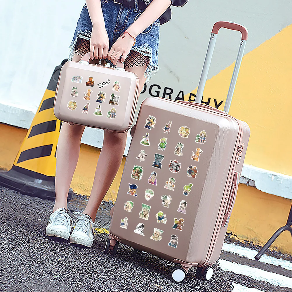 10/54PCS Dr.STONE Anime Stickers Cartoon Graffiti DIY Guitar Refrigerator Phone Laptop Suitcase Motorcycle Water Cup Skateboard