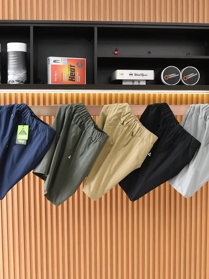 Quick Dry Breathable Summer Men's Functional Style Sport Casual Shorts  Label Series Standard Fit Elastic Waist Polye...