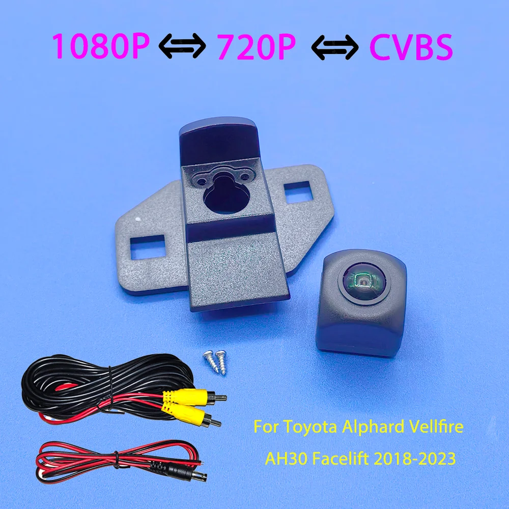 For Toyota Alphard Vellfire 2018-2023 170 Degree AHD 1080P Fisheye Lens Waterproof Night Vision Rear View Backup Camera