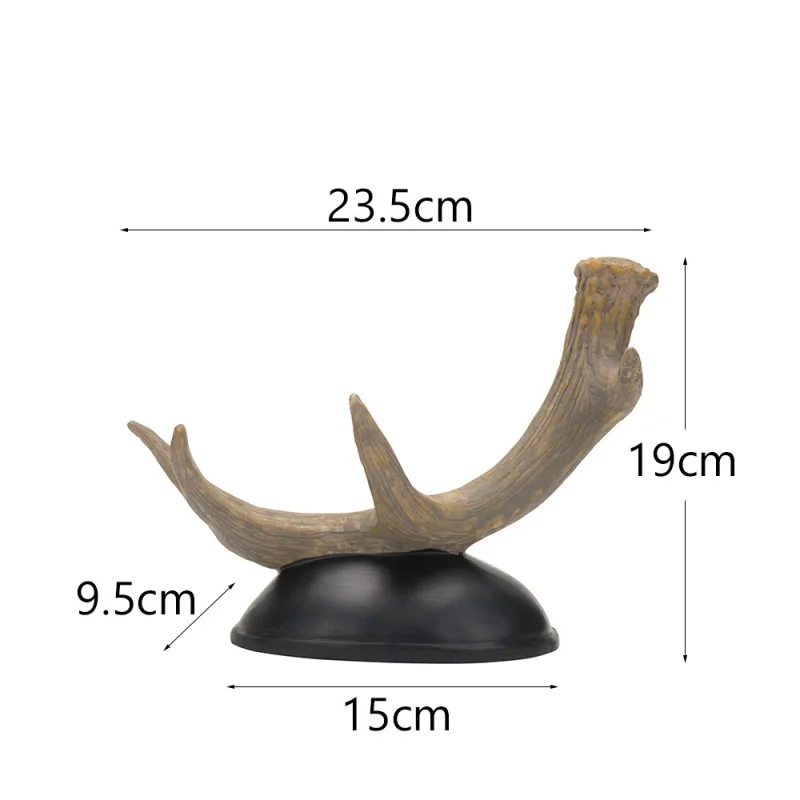 "Elegant gewei design hars wijnrek - stijlvol huisdecor voor woonkamer of tv-meubel - unieke dierenvorm wijnhouder - Pe