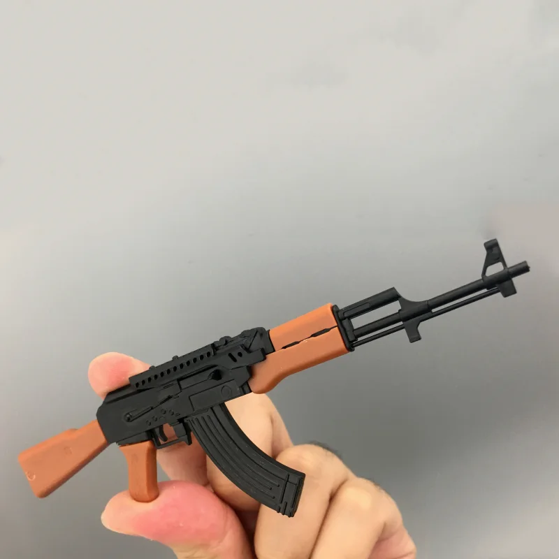 1/6 Scale AK47 Automatic Rifle Assembly Weapon Model Kit Soldier Accessories