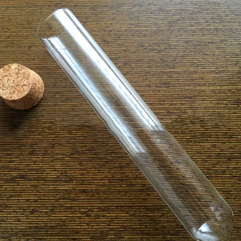 30Pcs Clear Test Tubes with Cork Stoppers Vials Container Sample Tubes for Candy Jewelry Beads Powder Scientific Experiments