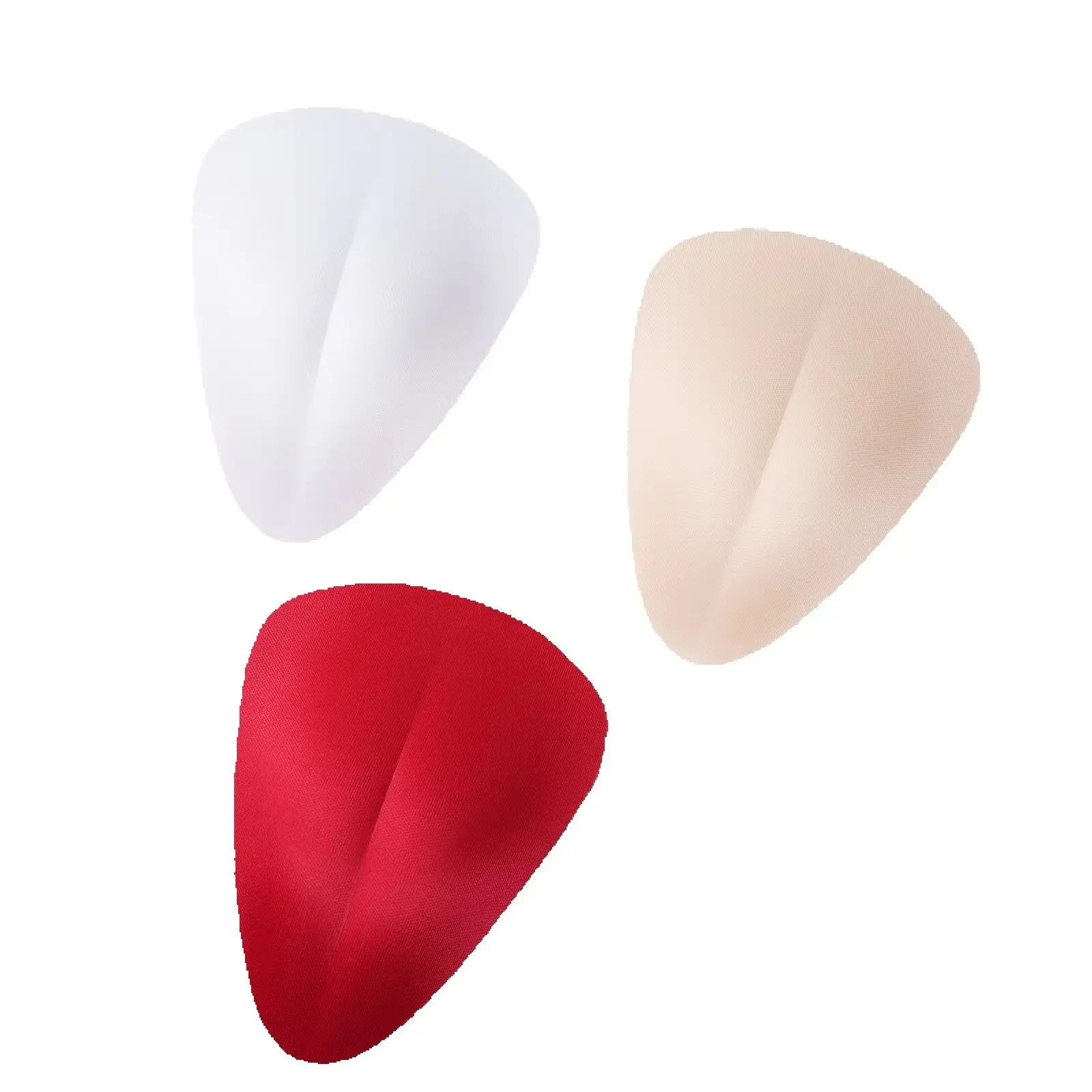 3-Pack Man Transgender Underwear Pouch Sponge Pad Panties Padded Swimming Trunk Brief Inside Bulge Enhance Front Cup
