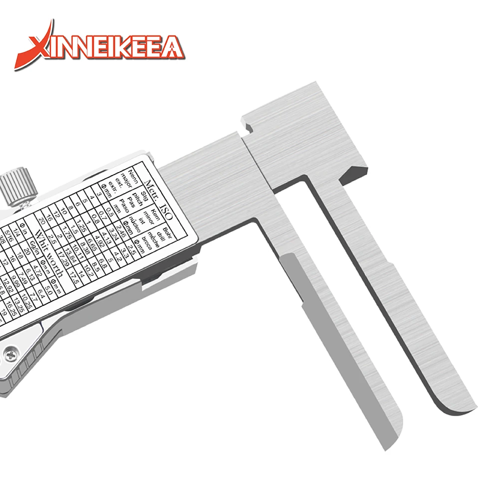 High Precision Long Jaw Inner Diameter Digital Display Caliper 150mm 200mm 300mm 4CR13 Non Standard Calipers Industrial Grade