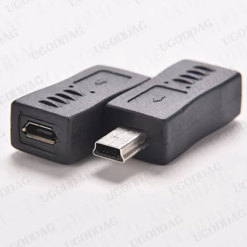 Micro USB Male to Mini USB Female Adapter Connector Converter Adaptor for Mobile Phones MP3