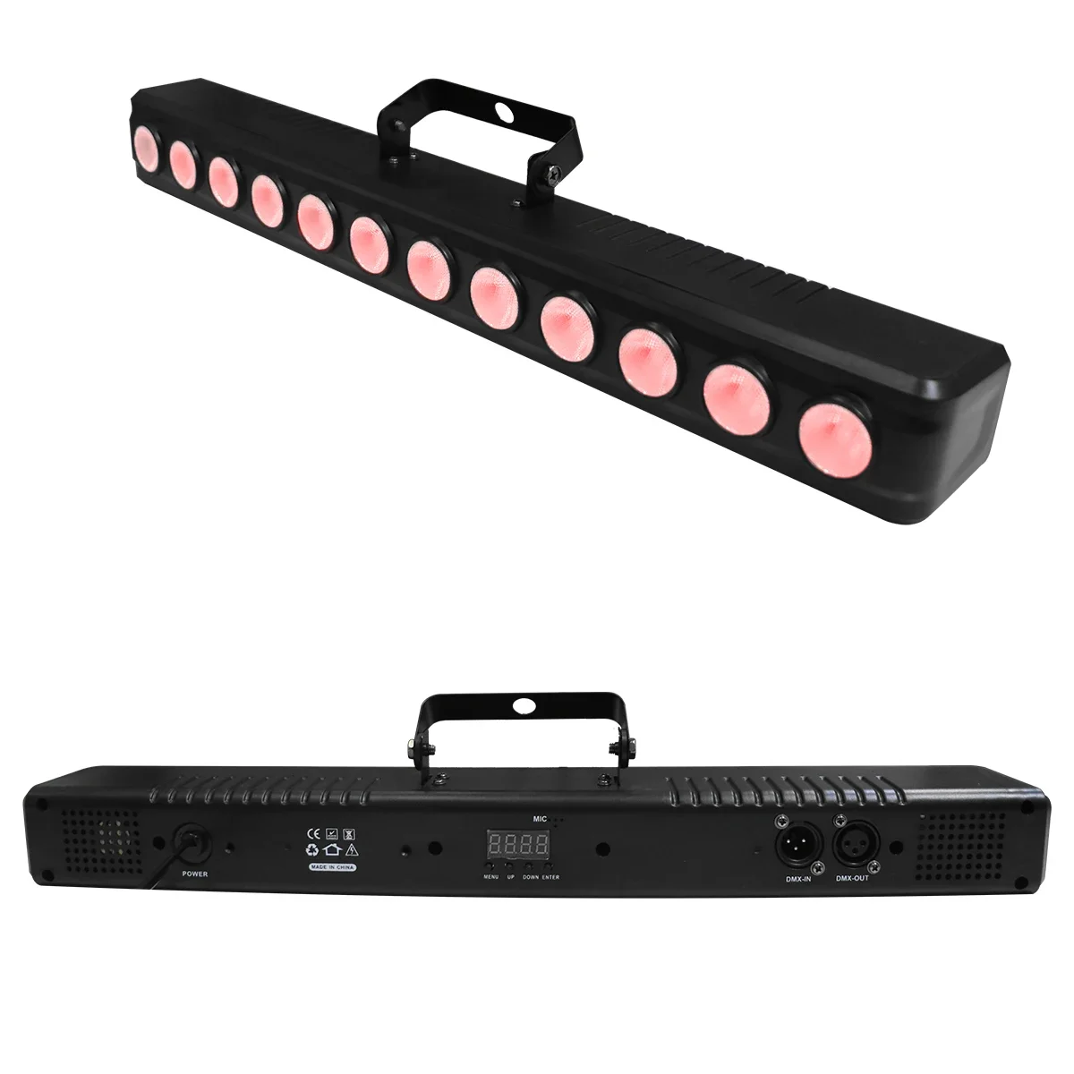 الغريبة 12 LED RGBW 4IN1 DMX جدار غسل مصباح DJ ديسكو حفلة المرحلة ضوء تأثير ل الرقص بار عطلة الزفاف عيد الميلاد ديكور الهالوين