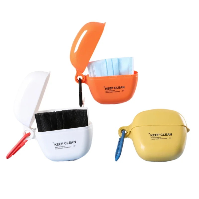 Multifunctional Mask Storage Box, Hanging Storage Bag, Moisture-proof and Dust-proof Mini Portable Clip