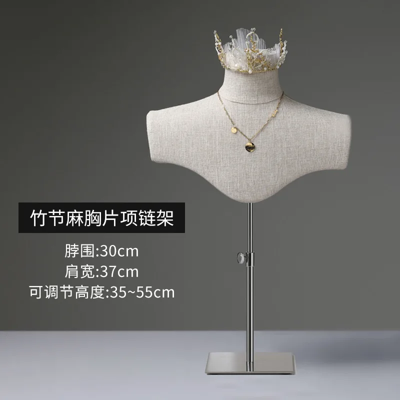 YFY Jewelry Shelf Jewelry Necklace Model  Pendant Rack Prop  Silk Scarf Scarf Bow Tie Display Rack