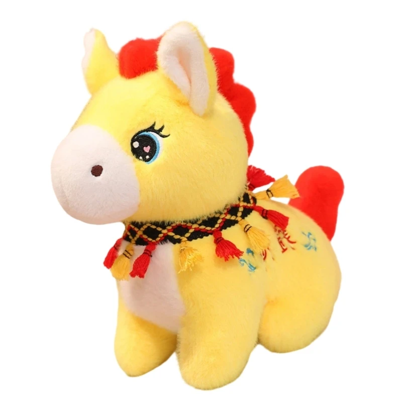 Entzückendes Pferd, Stofftier, weich, zum Kuscheln, Kinderzimmer-Dekoration, Pferde-Plüschtier, 15UB