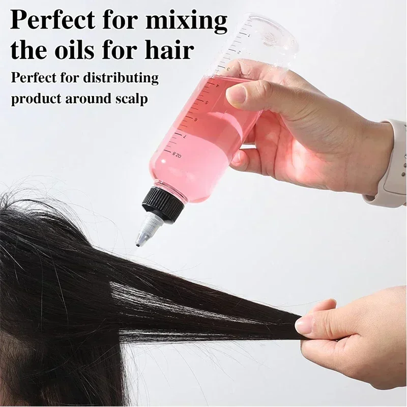 Mini flacons compte-gouttes vides en plastique transparent, 30ml-500ml, avec échelle et bouchon torsadé, conteneurs d'encre rechargeables pour peinture, bricolage, 10/30 pièces