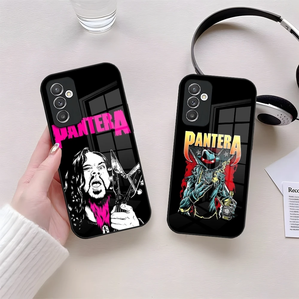 Pantera Cowboys From Hell Phone Case Glass for Samsung Galaxy S24 S22 S23 S20 S21 Ultra Fe Plus A24 A52 A34 A54 A53 M54 Coque