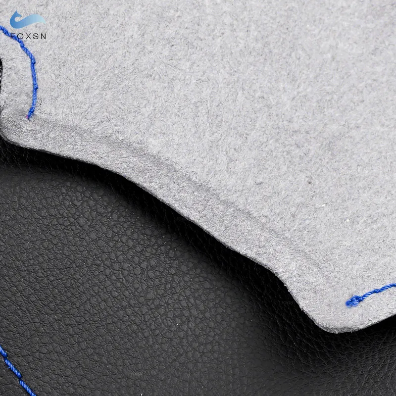 Car Accessories Steering Wheel Cover For BMW E46 Coupe 2000-2006 E39 X5 E53 Z3 E36 Hand Stitched Perforated Leather Blue Strip