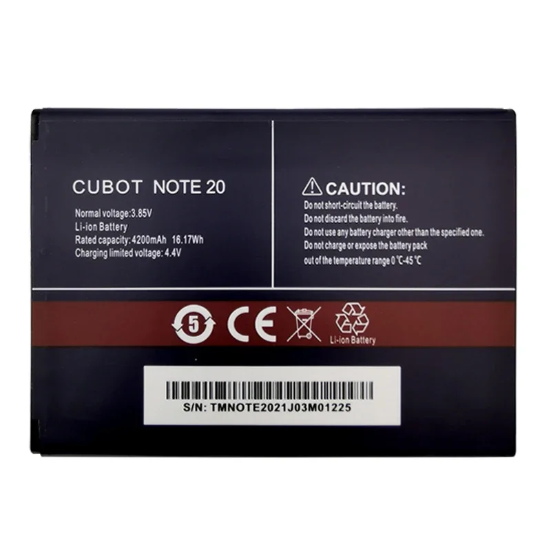 100% Original New 4200mAh Battery For Cubot Note 20 / Note 20 Pro Phone Battery High Quality Replacement Batteries Bateria