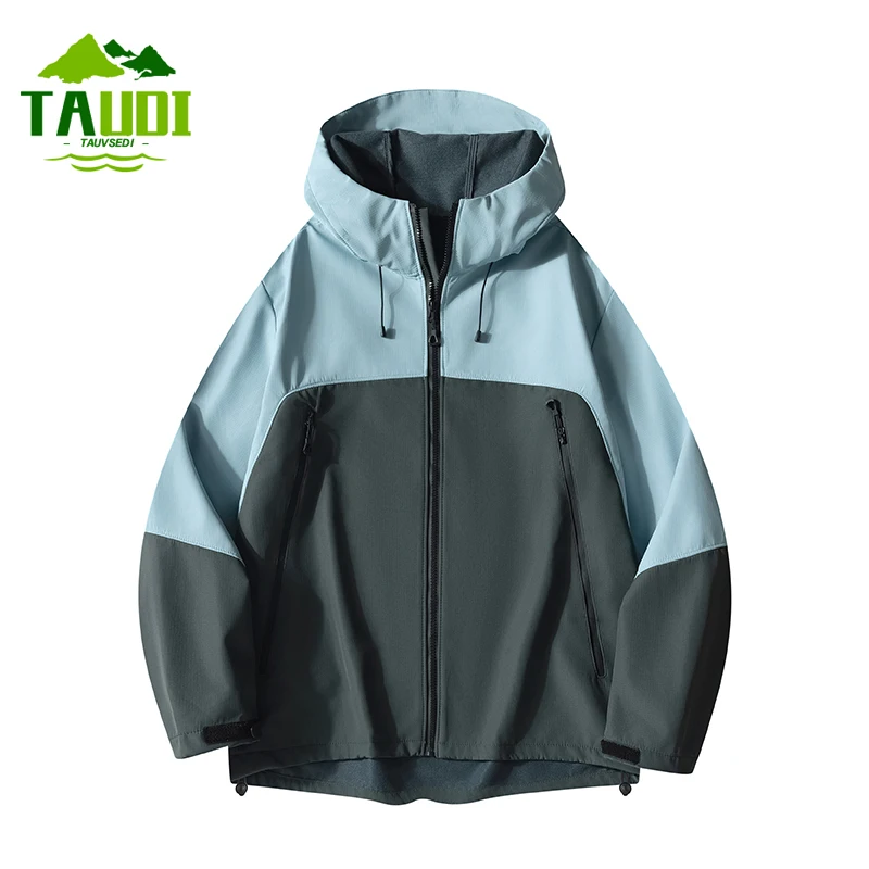 New Men Outdoor Jackets Men Spring Casual Hooded Jacket Coats Mens Autumn Waterproof Fashion Brand Windbreaker Jackets Male 3XL