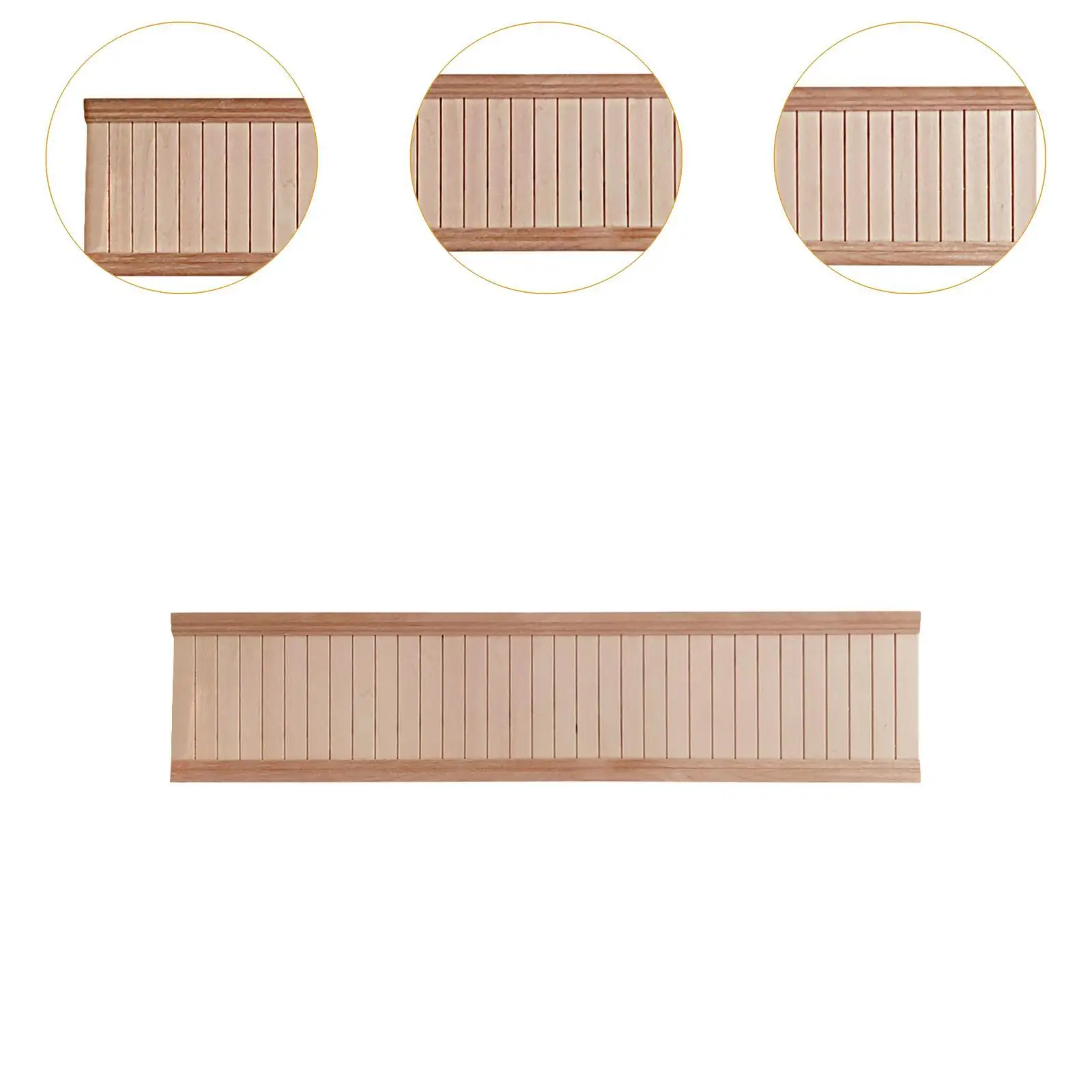 1/12 poppenhuis wandpaneel houten garderobe voor microlandschap doe-het-zelf-model