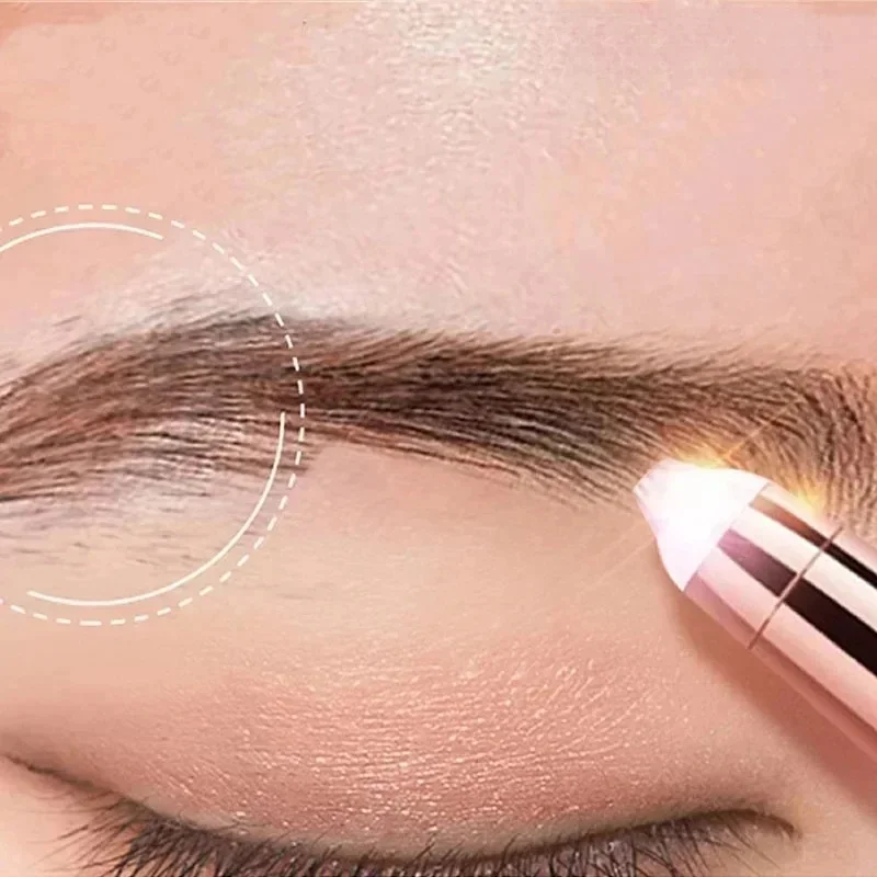 1/2/3/4pcs Rechargeable Mini Painless Electric Eyebrow Trimmer Facial Hair Removal Shaver Epilator Pen Kit For Women