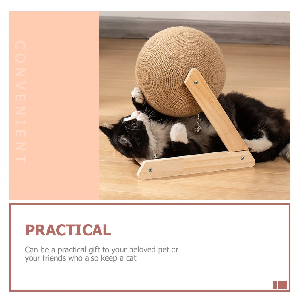 Cat Scratching Sisal Kitten Scratcher Globe Ball for Cats Climbing Board