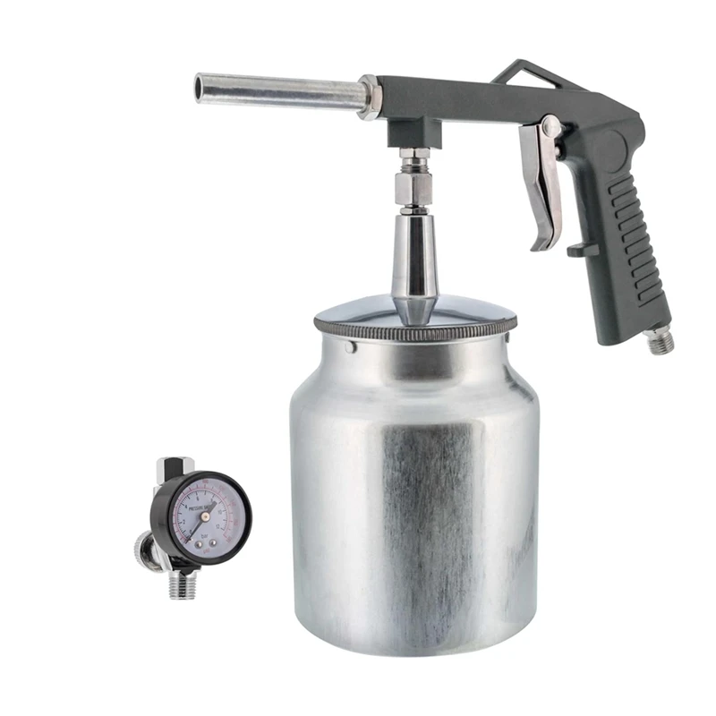 

AT43-Air Undercoating Spraygun With Regulator,Suction Feed Cup Apply Sprayable Truck Bed Liner Coating, Rubberized Undercoat