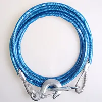 Strong Pull Car Tow Rope 5 Meters Long Steel Wire Off-Road Mini Cart Tow Rope For 4x4 Vehicles Emergency Rescue Rope