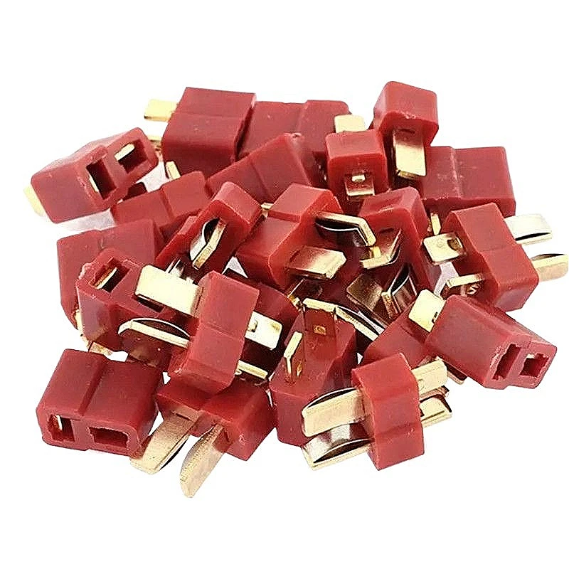 10/20 Pcs/Sets T Plug Male & Female Deans Connectors Style For RC LiPo Battery Spare PartsT Plug Deans for RC Battery