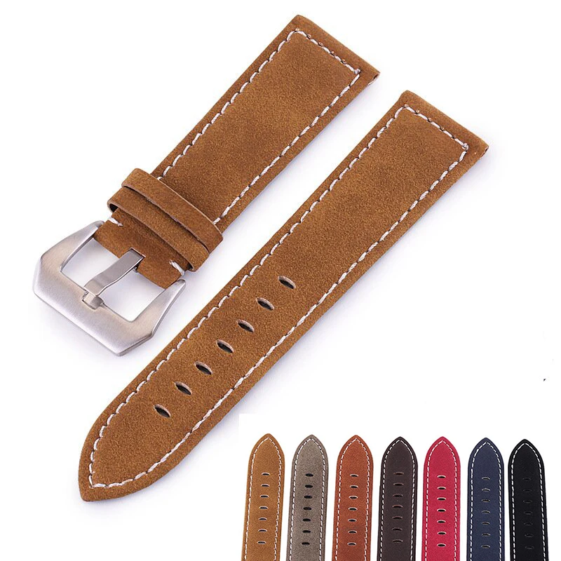 UTHAI watch strap 18mm 20mm 22mm 24mm frosted calf high-end watch band Universal smart watch bracelet P12