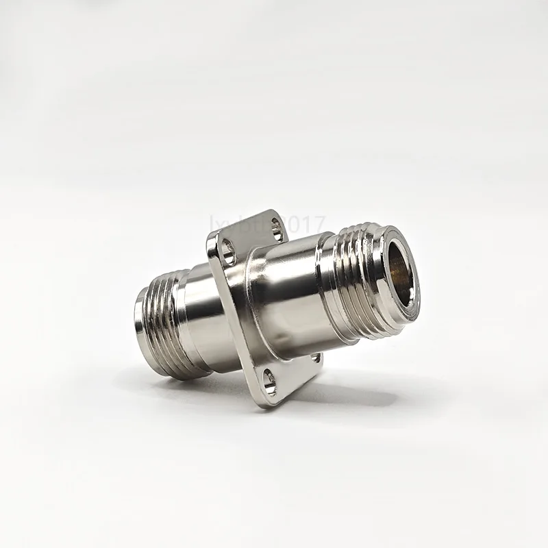 

N-type adapter N-50KKF double female RF connector four-hole flange PCB panel connector salt spray 48H