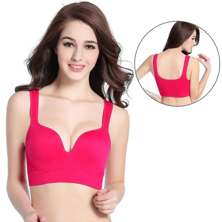 Bras for Women Underwear Bra Without Underwire Bones Seamless Push Up Bra Tops Bralette Brassiere Wireless Sports Vest Gym Bra