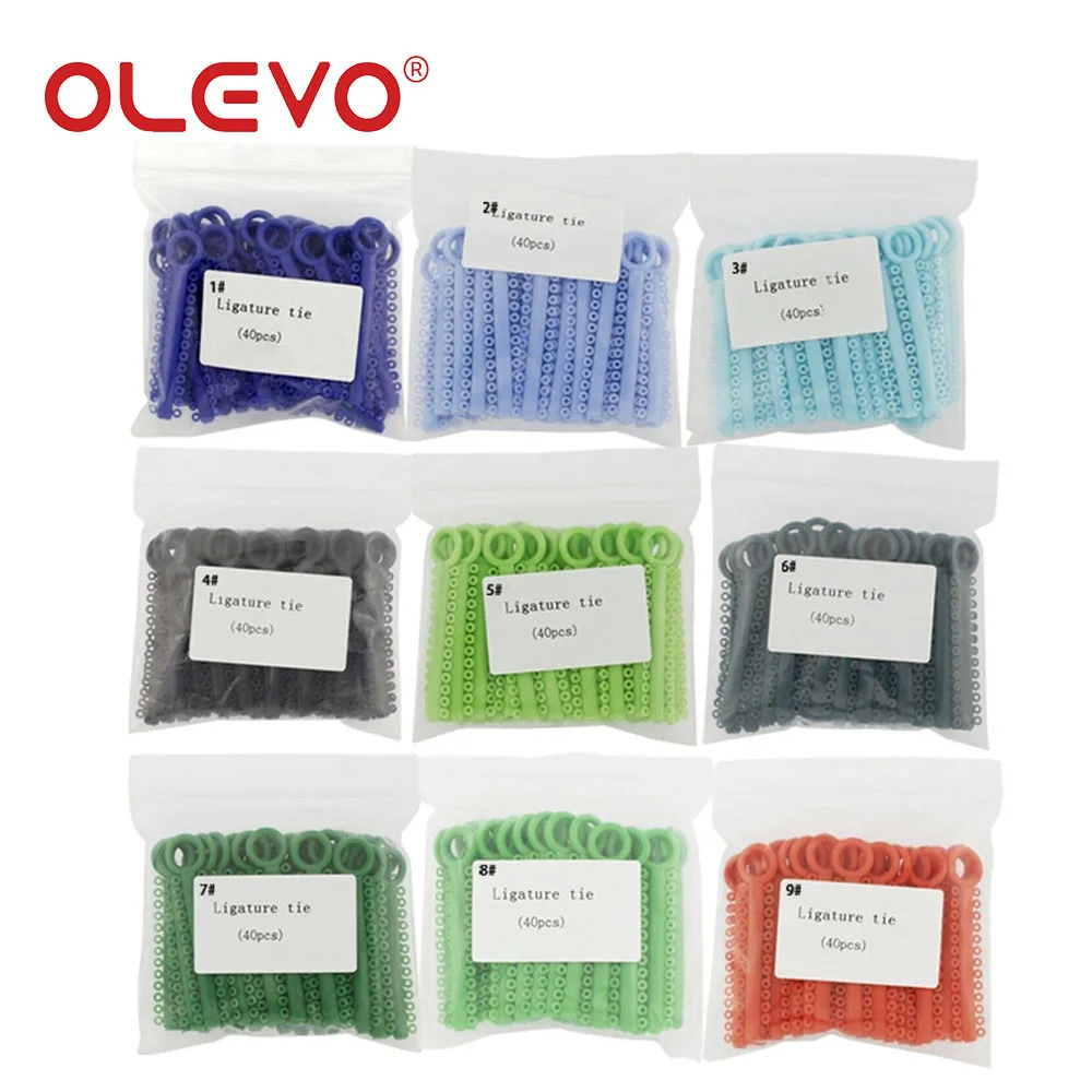 OLEVO 1040 Teile/beutel Dental Ligatur Krawatten Kieferorthopädische Hosenträger Ligaturen Elastische Gummibänder Zahnmedizin Ringe Hosenträger Für Zähne – Detail 5