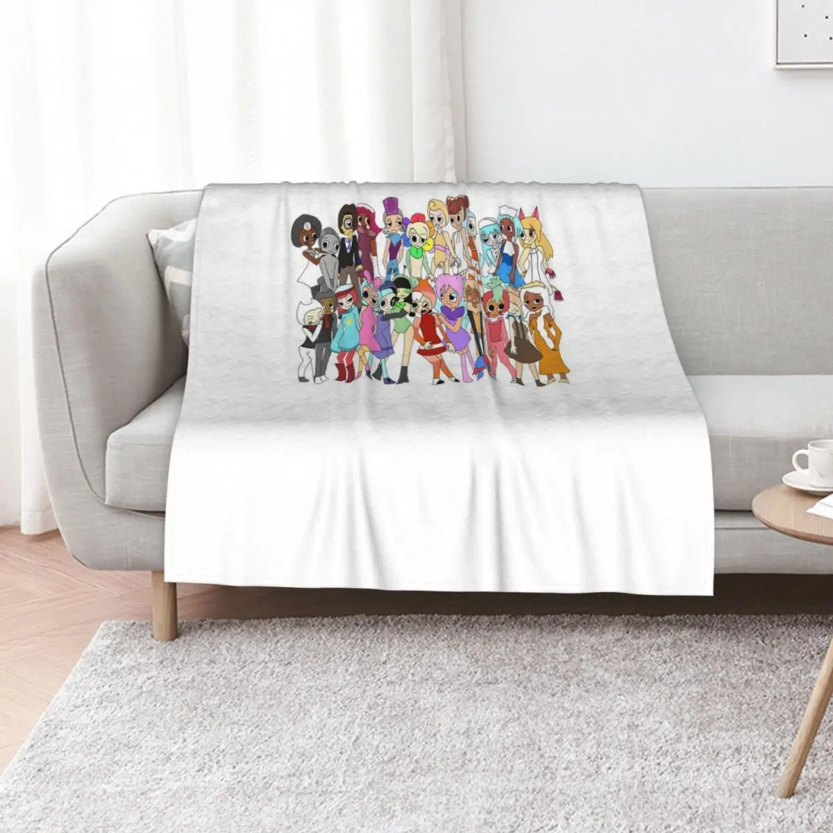 Human Group Of Game Throw Blanket Hair Bed covers Hairy Softest Plush sofa bed Blankets