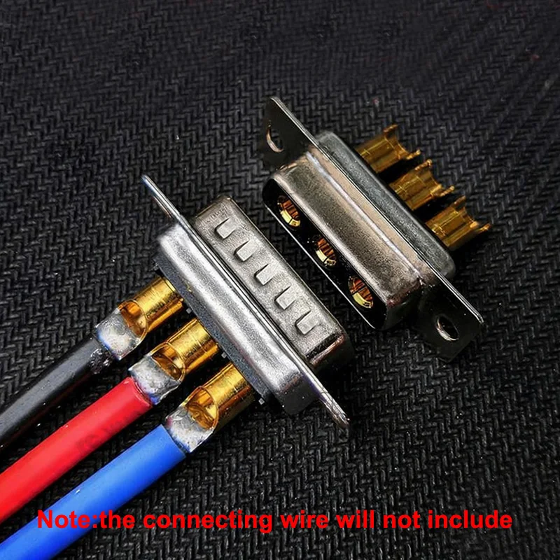 10 ชิ้น 20/30/40A 3W3 ขั้วต่อแบบมีหัวต่อชุบทอง ตัวผู้ ตัวเมีย 3 ขา อะแดปเตอร์ D-SUB รองรับกระแสไฟสูง แบบเชื่อมได้ สำหรับชิ้นส่วนโมเดล RC