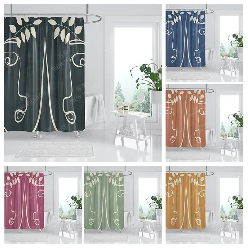 Waterproof fabric shower curtains Bathroom curtain accessories Bath curtain shower 180x200cm 240*200 modern boho Nordic decor