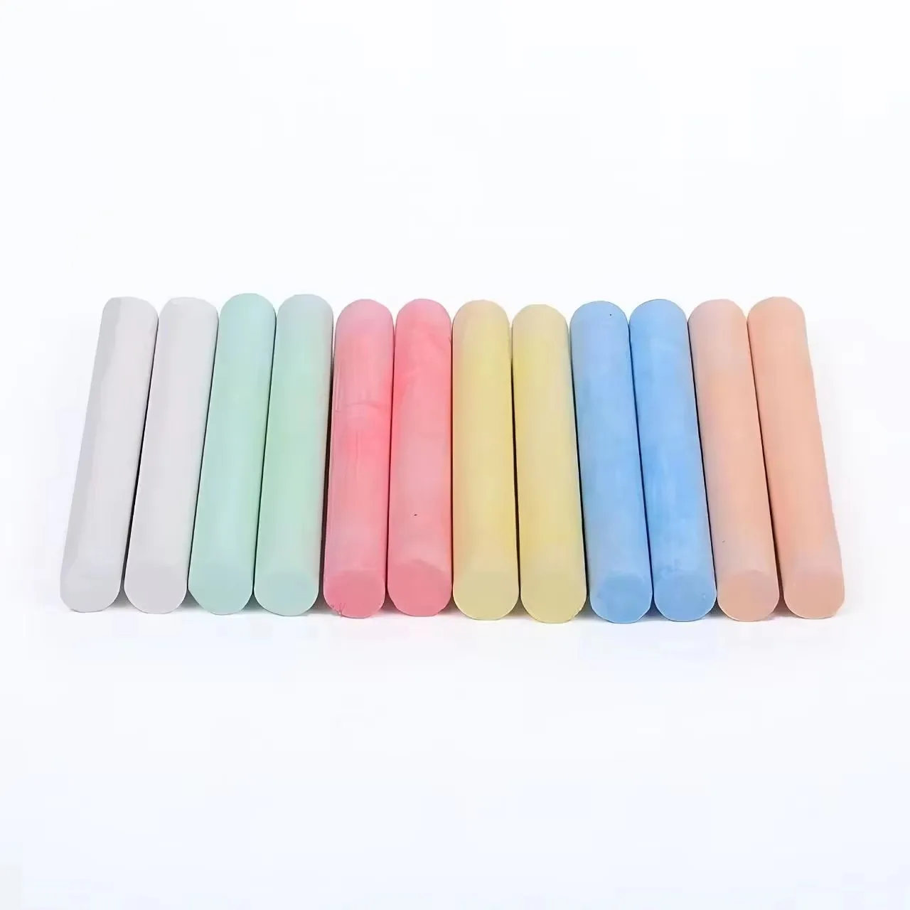 12Pcs/Box Teaching Color Non-dust Healthy Chalk Children's Drawing Board Professional Matching Chalks Wholesale School Supplies